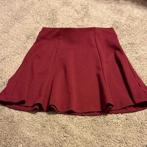 Elegant Burgundy Women's Skirt (S)